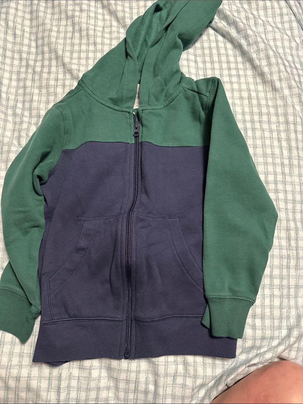 Carters zip up hoodie size 7